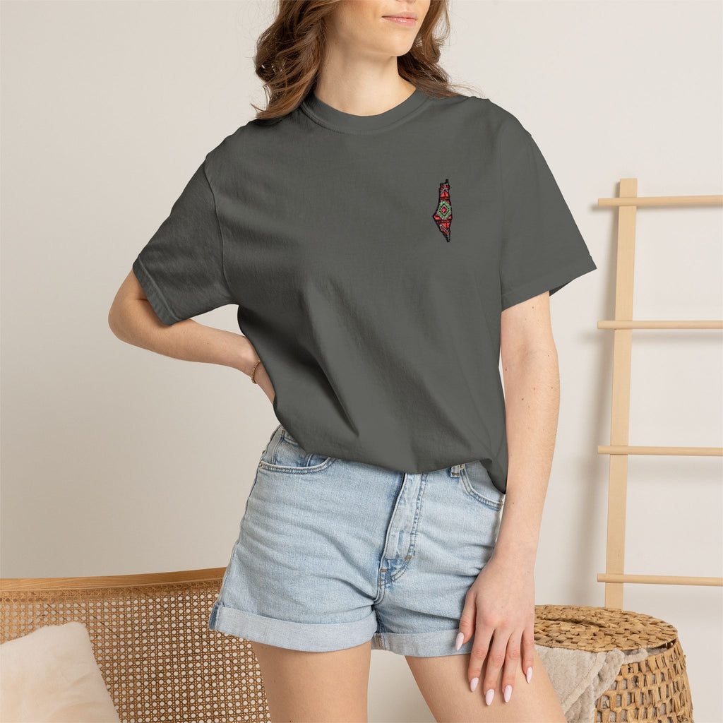 Pali-G Seeds of Palestine  Embroidery Short Sleeve T-Shirt