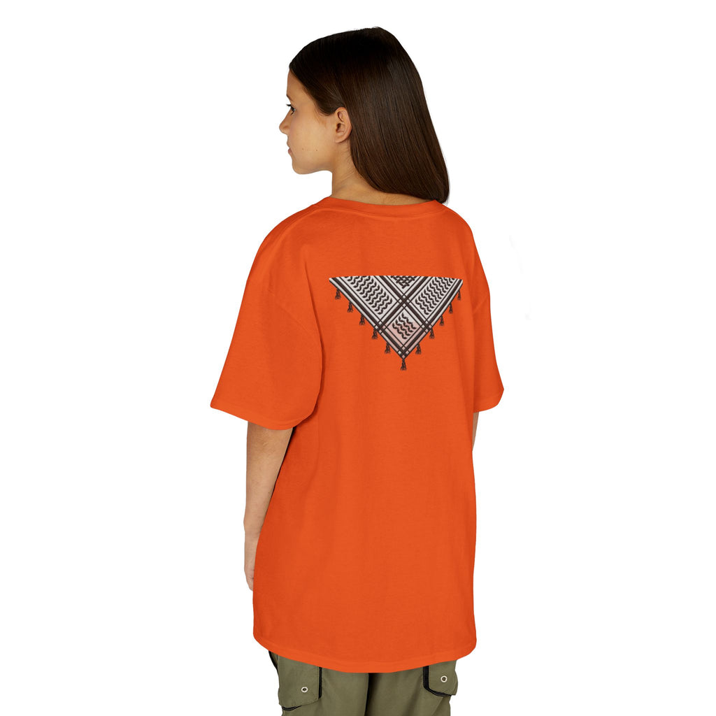 Pali-G | Kids T-Shirt – Palestine Map & Keffiyeh Pattern Print