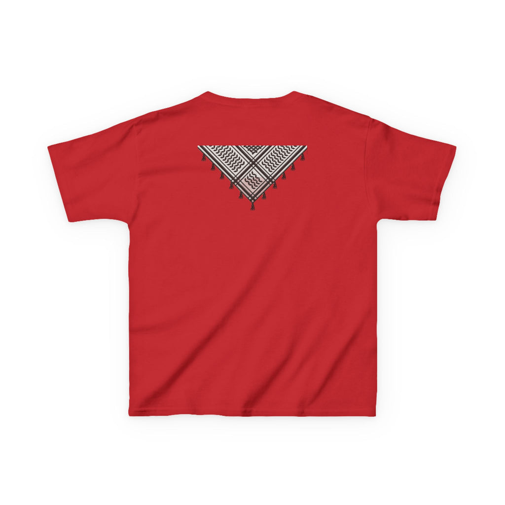 Pali-G | Kids T-Shirt – Palestine Map & Keffiyeh Pattern Print