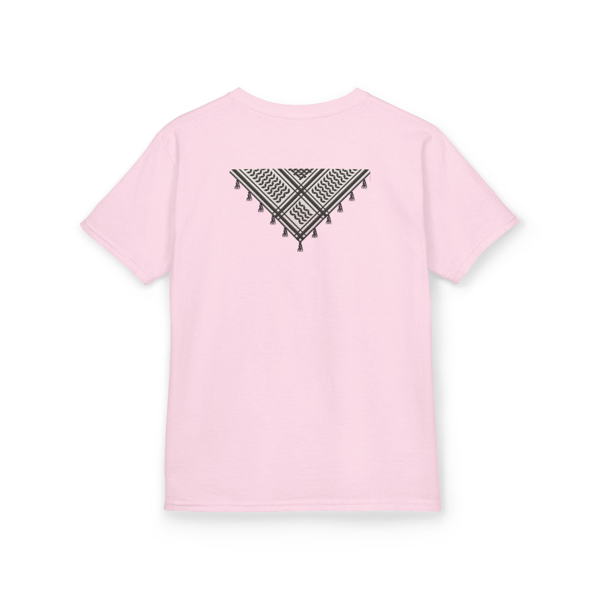 Pali-G | Kids T-Shirt – Palestine Map & Keffiyeh Pattern Print