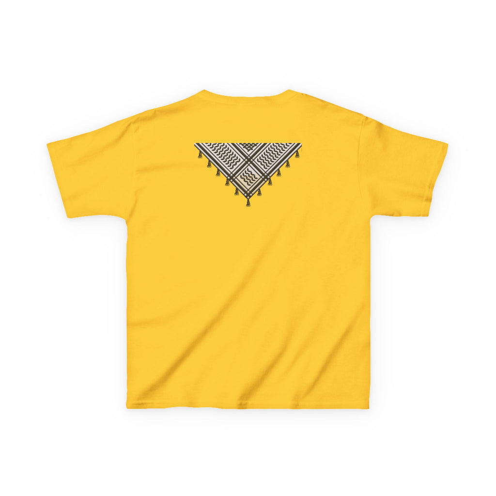 Pali-G | Kids T-Shirt – Palestine Map & Keffiyeh Pattern Print