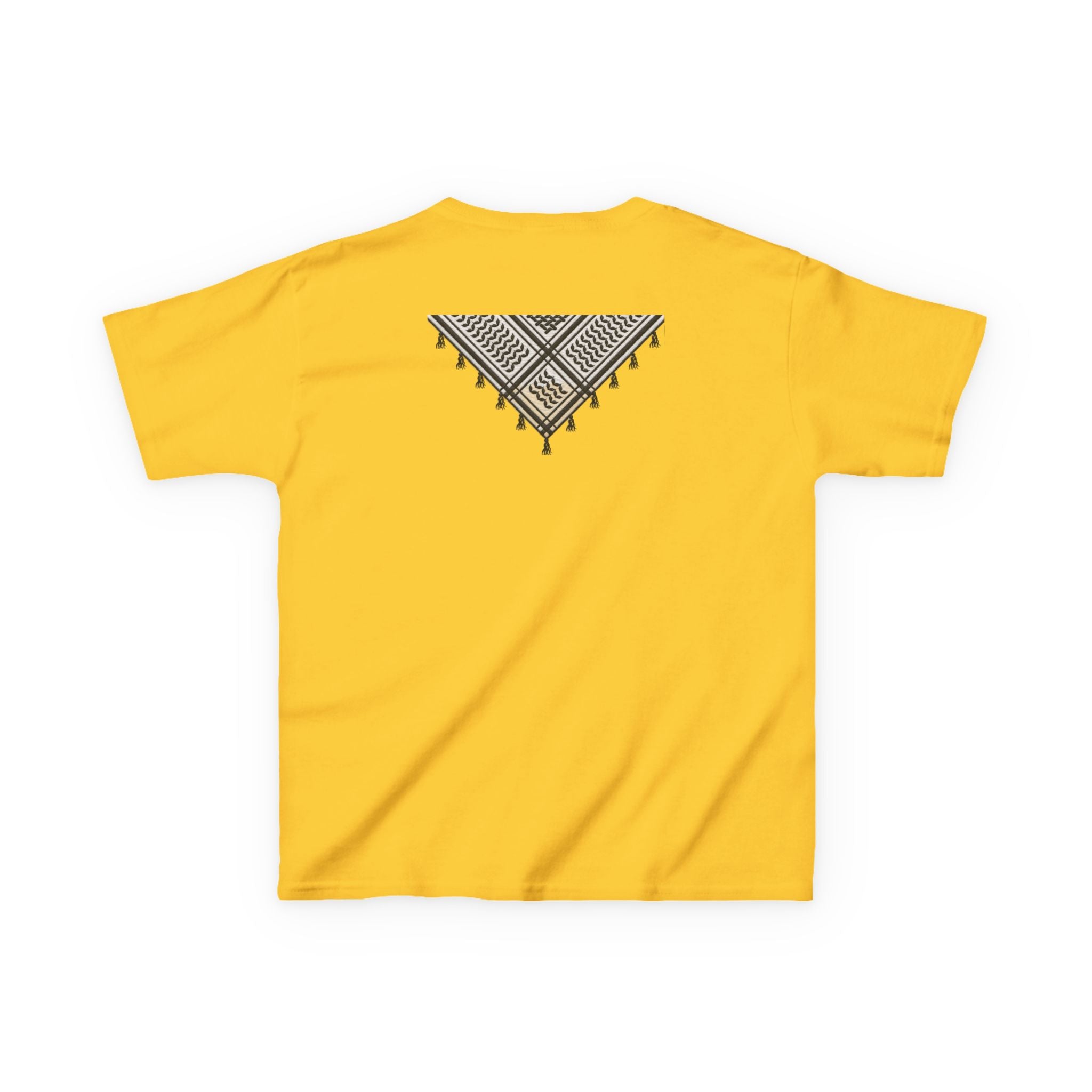 Pali-G | Kids T-Shirt – Palestine Map & Keffiyeh Pattern Print