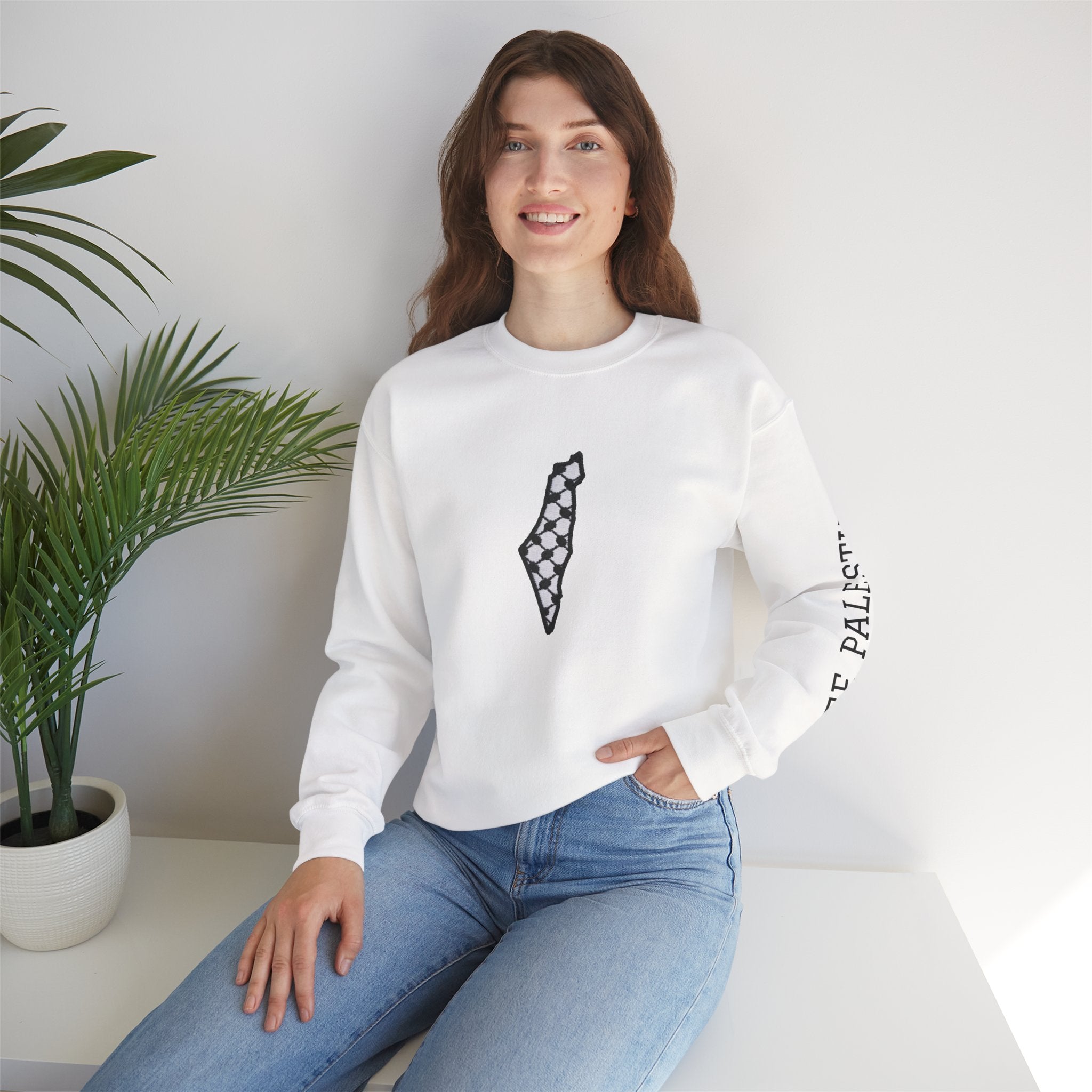 Pali-G Keffiyeh Rundhals-Sweatshirt