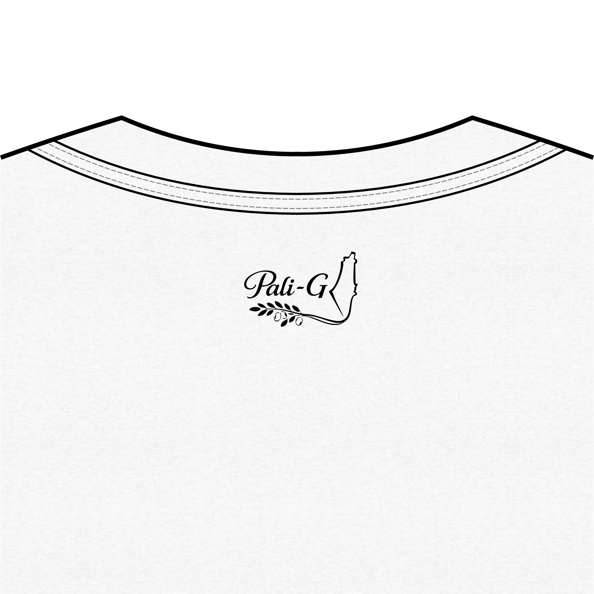 Pali-G | Palestinian Tatreez V-Neck Tee – Traditional Embroidery Art Print | Women's Cultural Heritage T-Shirt | Tatreez Fashion