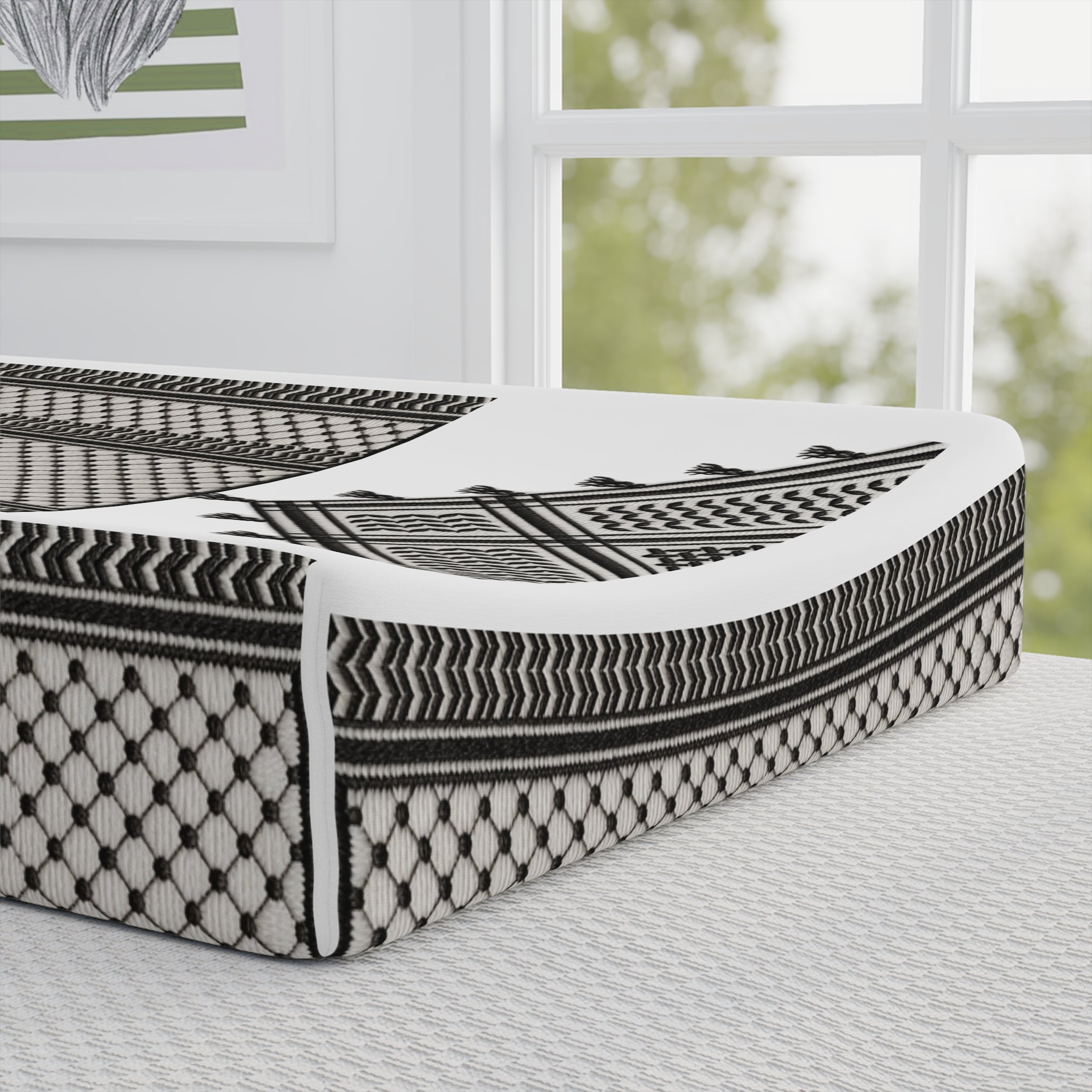 Pali-G | Baby Changing Pad Cover – Palestinian Keffiyeh Pattern