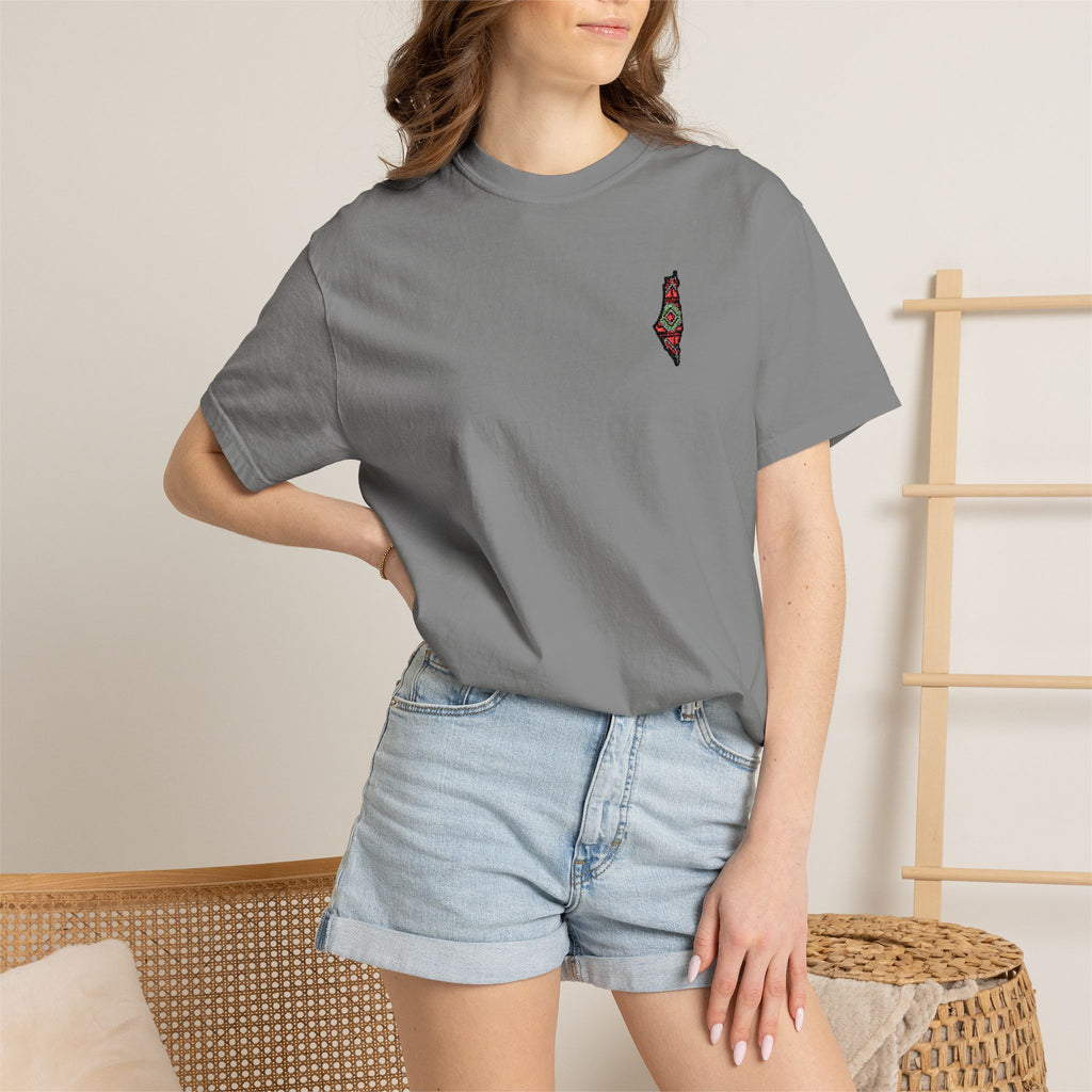 Pali-G Seeds of Palestine  Embroidery Short Sleeve T-Shirt