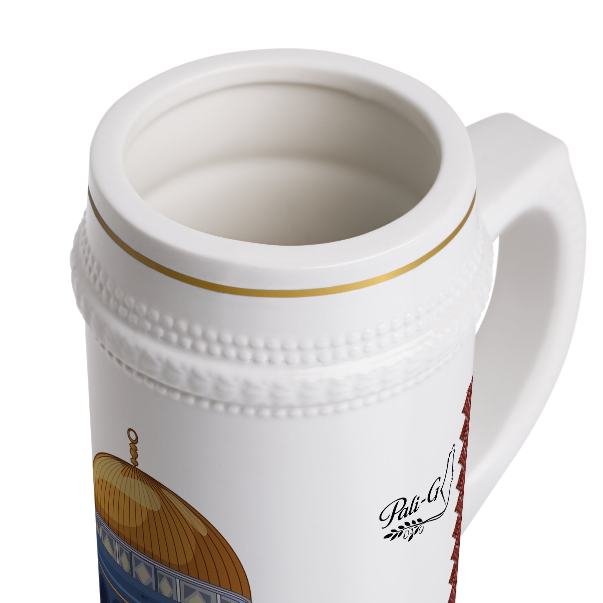 Dome of the Rock Stein Mug — Jerusalem Landmark Ceramic Beer Stein