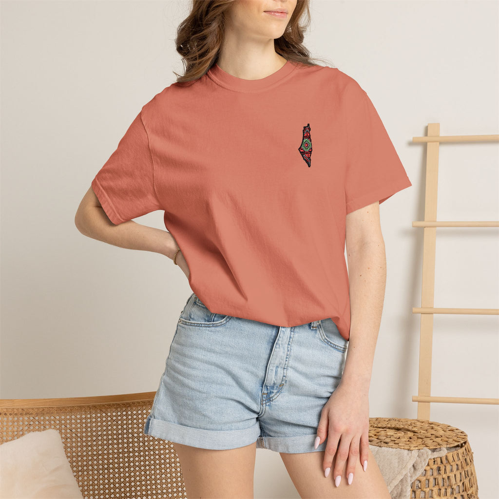 Pali-G Seeds of Palestine  Embroidery Short Sleeve T-Shirt