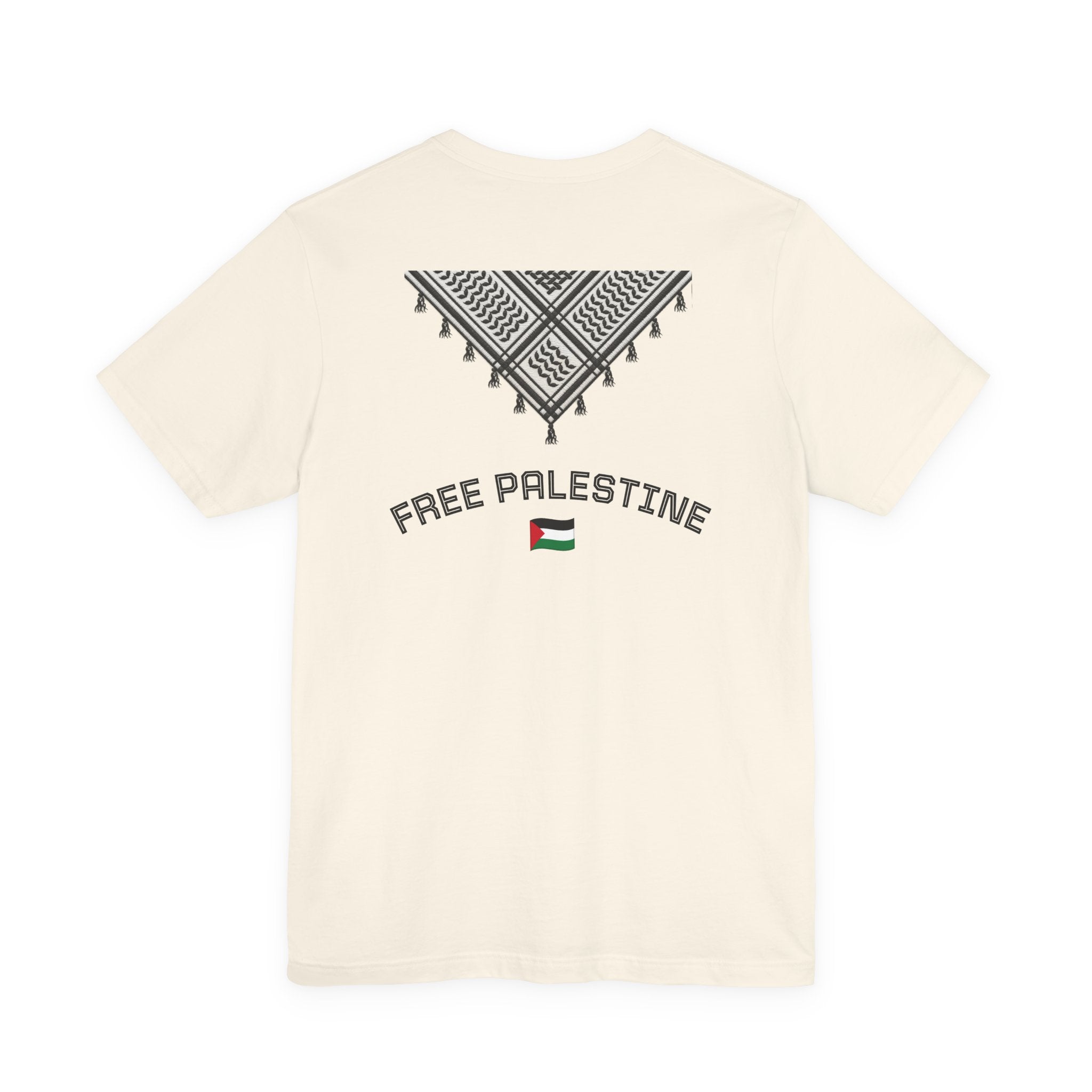 Free Palestine T-Shirt — Palestinian Keffiyeh & Map Solidarity Tee