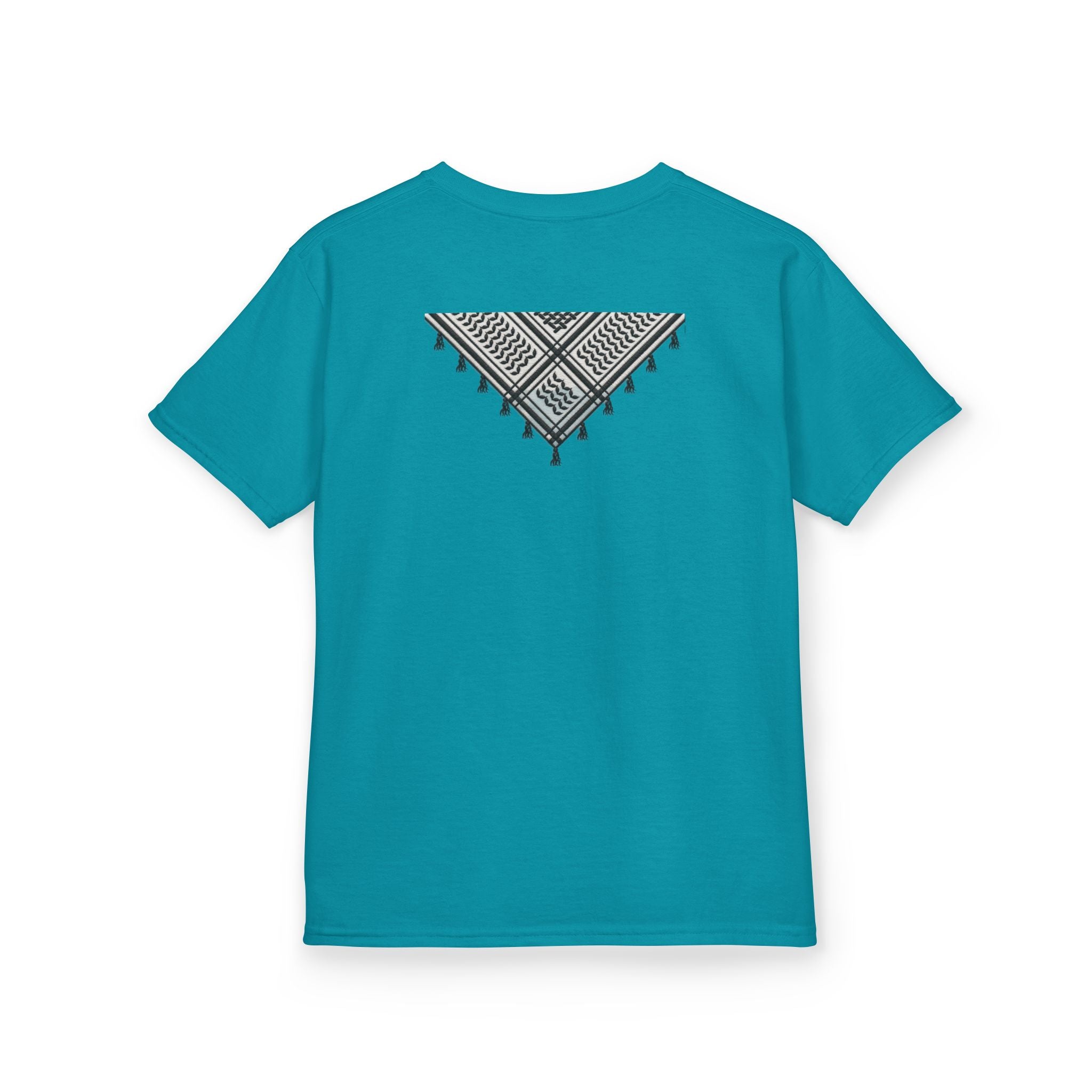 Pali-G | Kids T-Shirt – Palestine Map & Keffiyeh Pattern Print