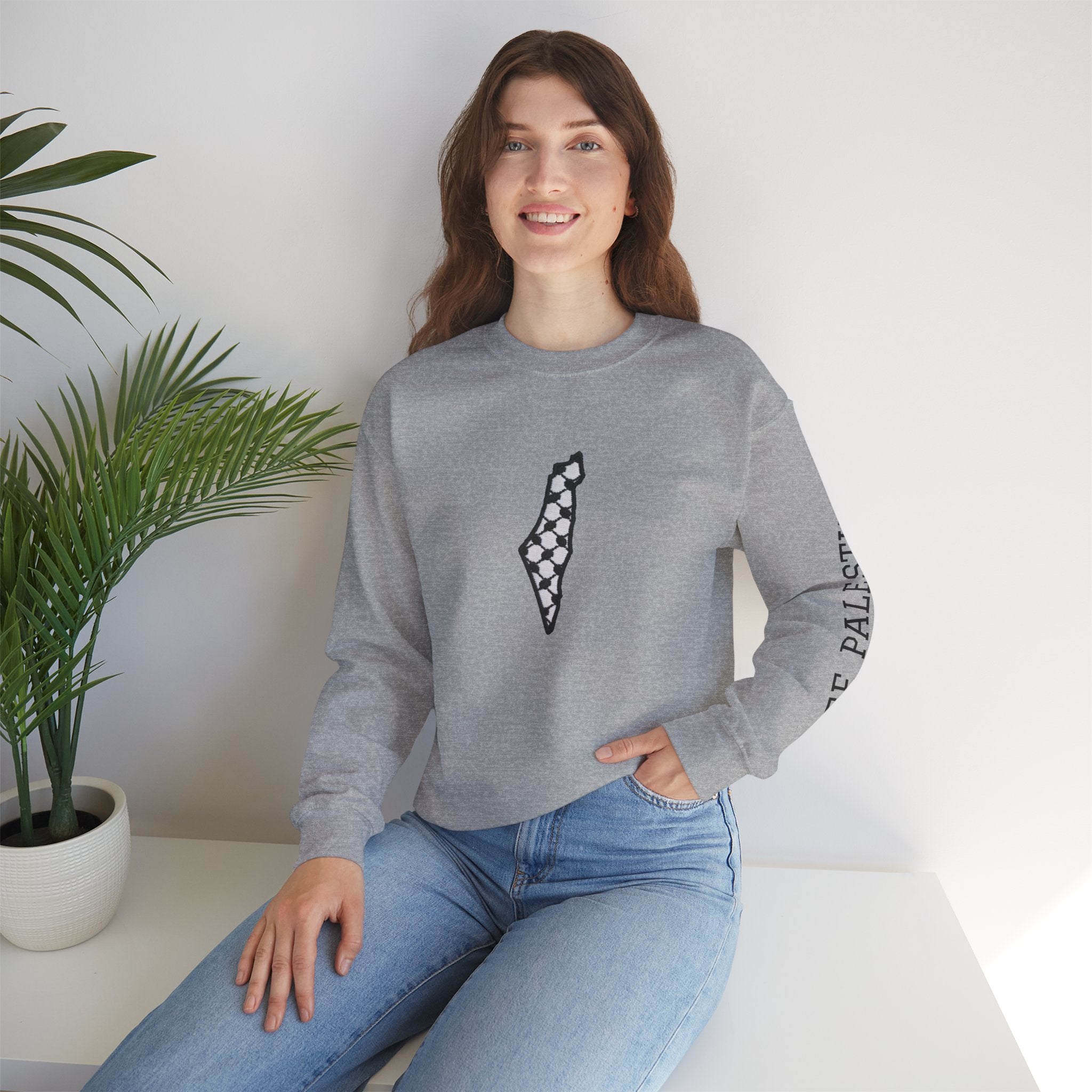 Pali-G Keffiyeh Rundhals-Sweatshirt