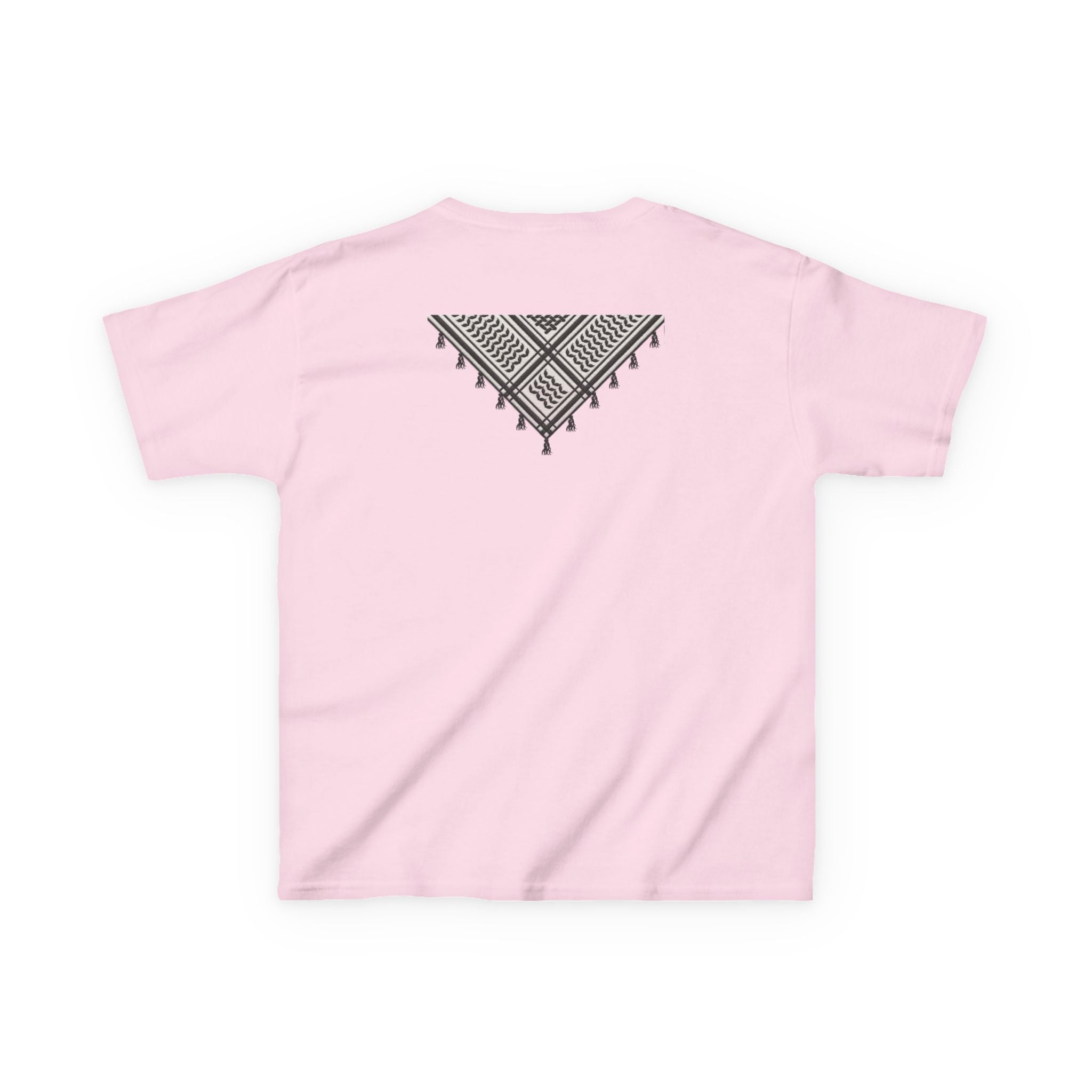 Pali-G | Kids T-Shirt – Palestine Map & Keffiyeh Pattern Print