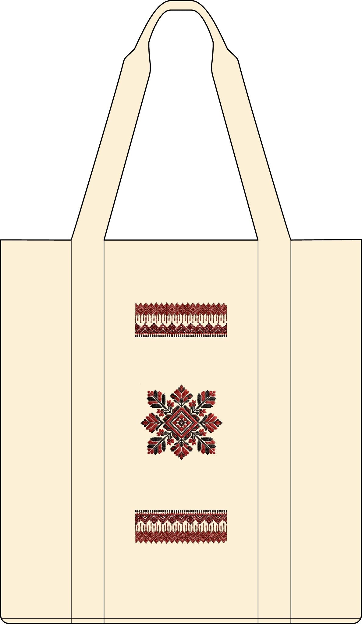Embroidered Nomad Tote Bag – Ethnic Floral Motif Carry-All