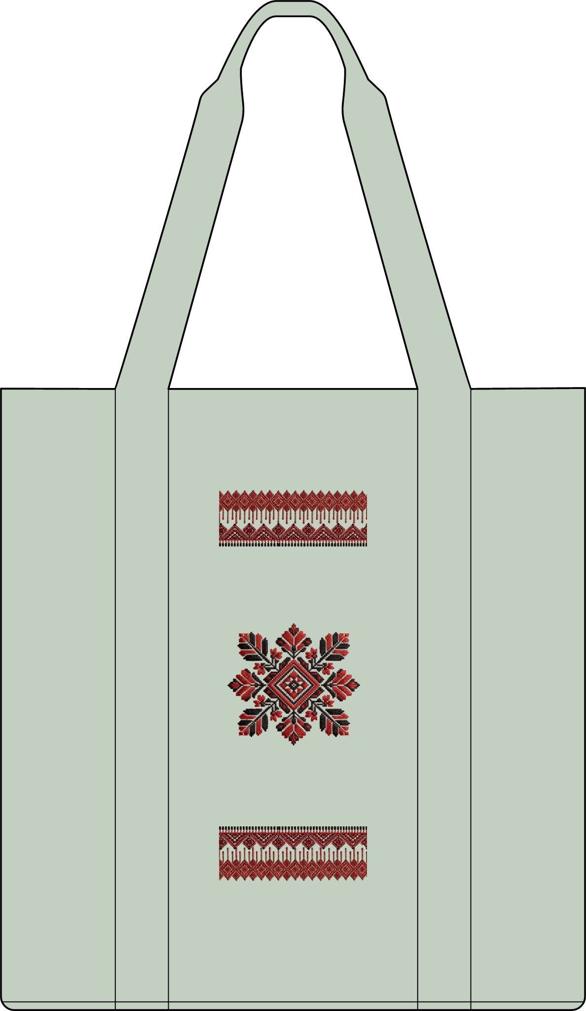 Embroidered Nomad Tote Bag – Ethnic Floral Motif Carry-All