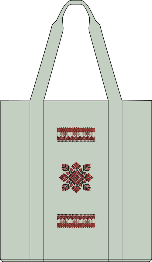 Embroidered Nomad Tote Bag – Ethnic Floral Motif Carry-All