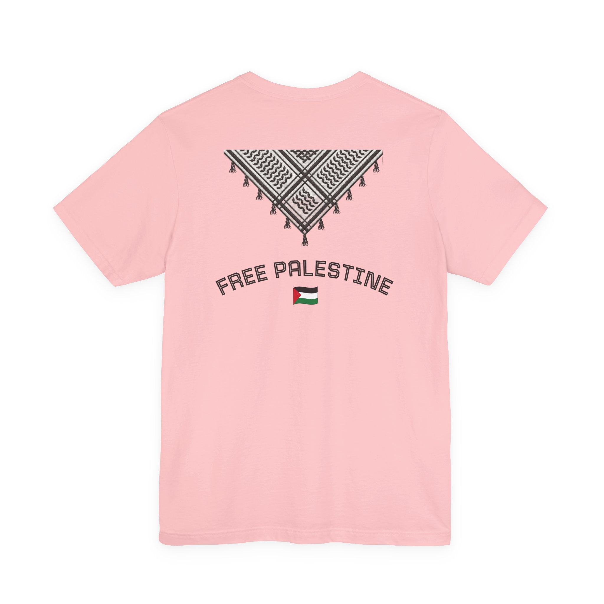 Free Palestine T-Shirt — Palestinian Keffiyeh & Map Solidarity Tee