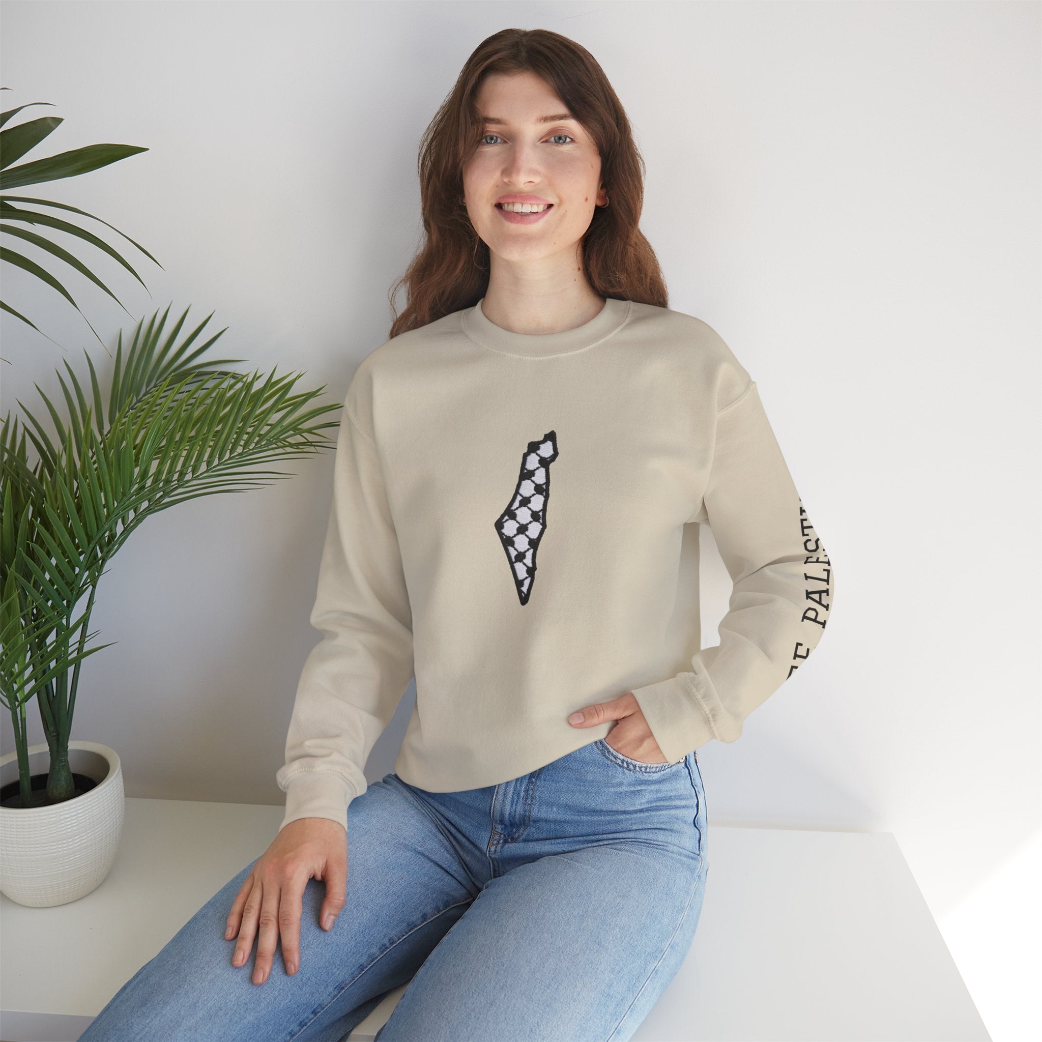 Pali-G Keffiyeh Rundhals-Sweatshirt