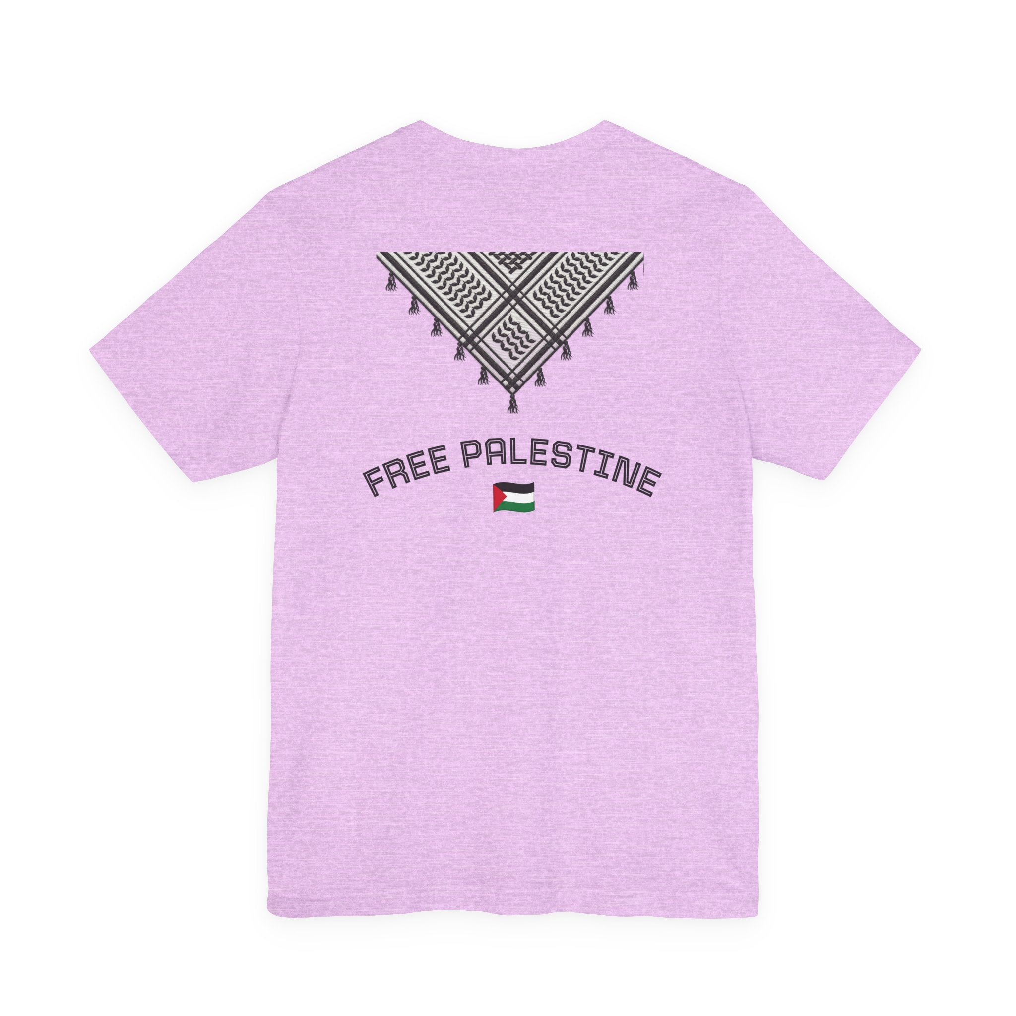 Free Palestine T-Shirt — Palestinian Keffiyeh & Map Solidarity Tee
