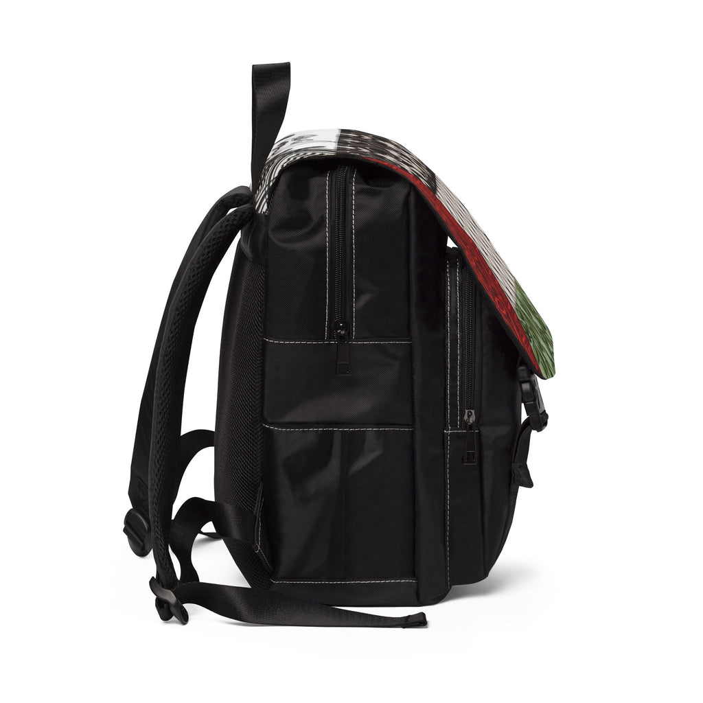 Pali-G Backpack – Palestinian Tatreez, Keffiyeh & Olive Branch Art Print | Cultural Heritage Laptop Bag | Unisex Travel & School Backpack