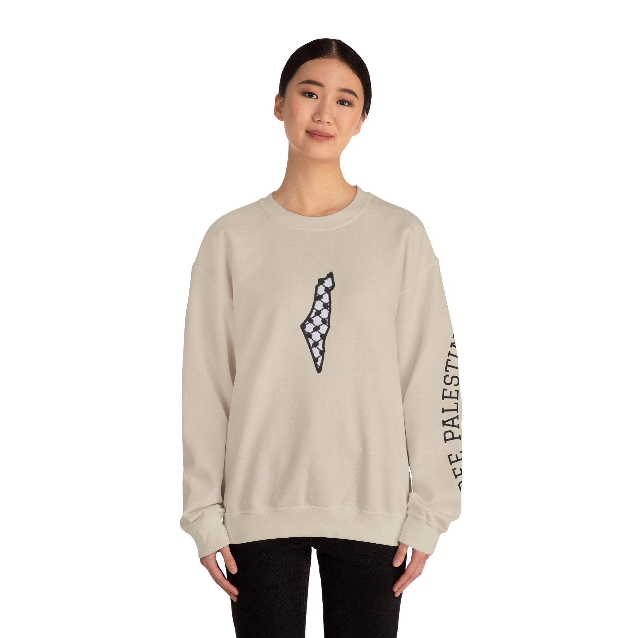 Pali-G Keffiyeh Rundhals-Sweatshirt