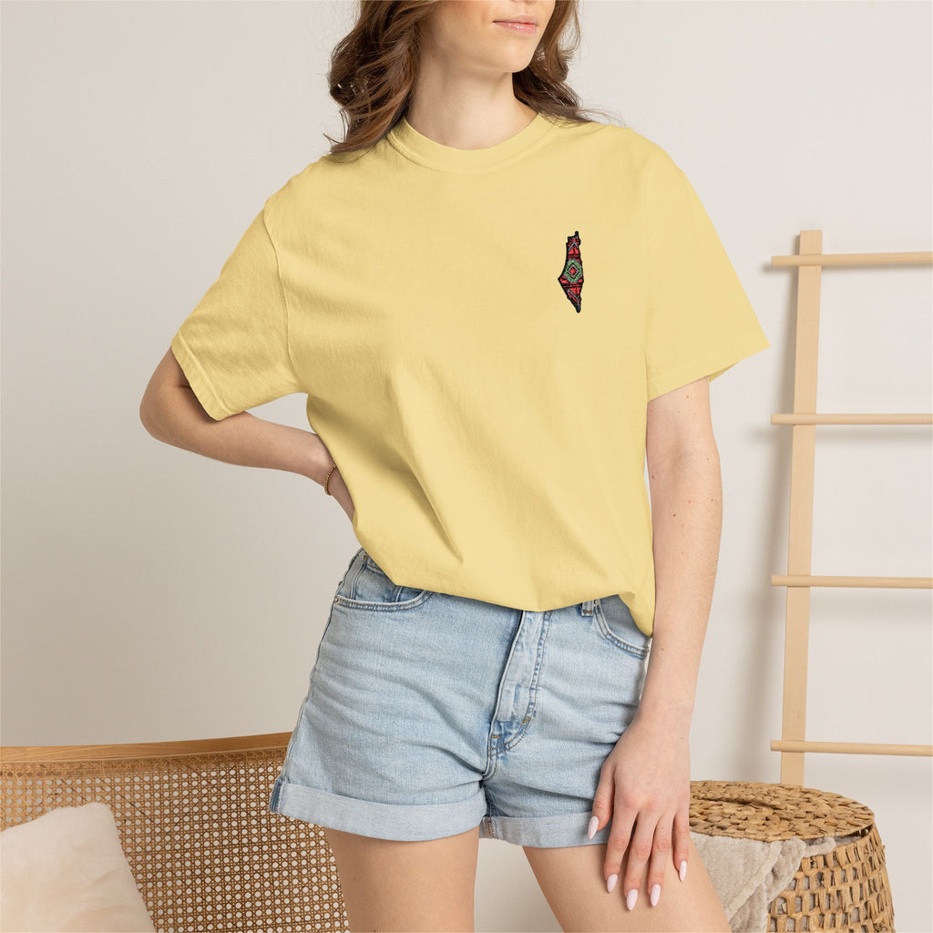 Pali-G Seeds of Palestine  Embroidery Short Sleeve T-Shirt