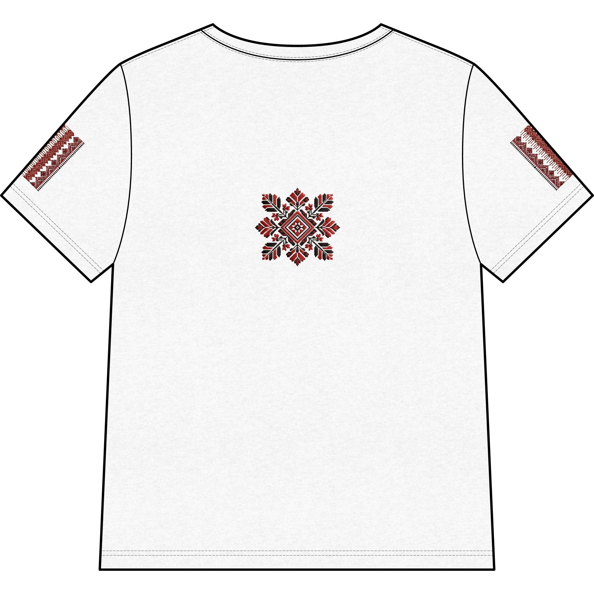 Pali-G | Palestinian Tatreez V-Neck Tee – Traditional Embroidery Art Print | Women's Cultural Heritage T-Shirt | Tatreez Fashion