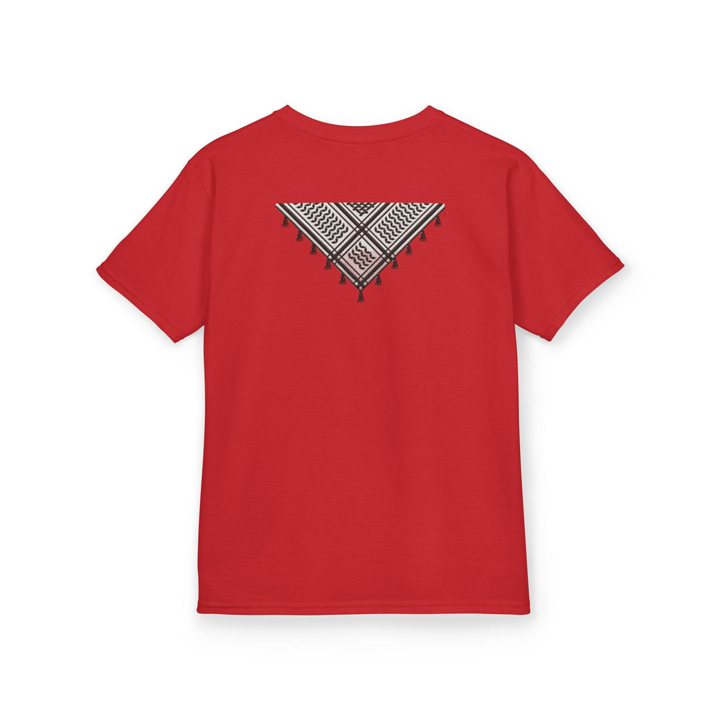 Pali-G | Kids T-Shirt – Palestine Map & Keffiyeh Pattern Print
