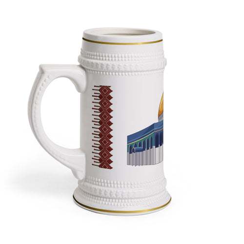 Dome of the Rock Stein Mug — Jerusalem Landmark Ceramic Beer Stein