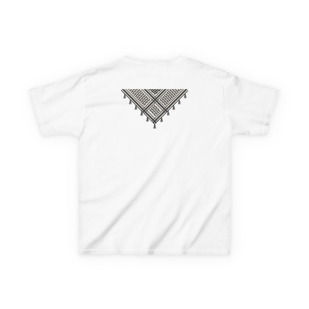 Pali-G | Kids T-Shirt – Palestine Map & Keffiyeh Pattern Print