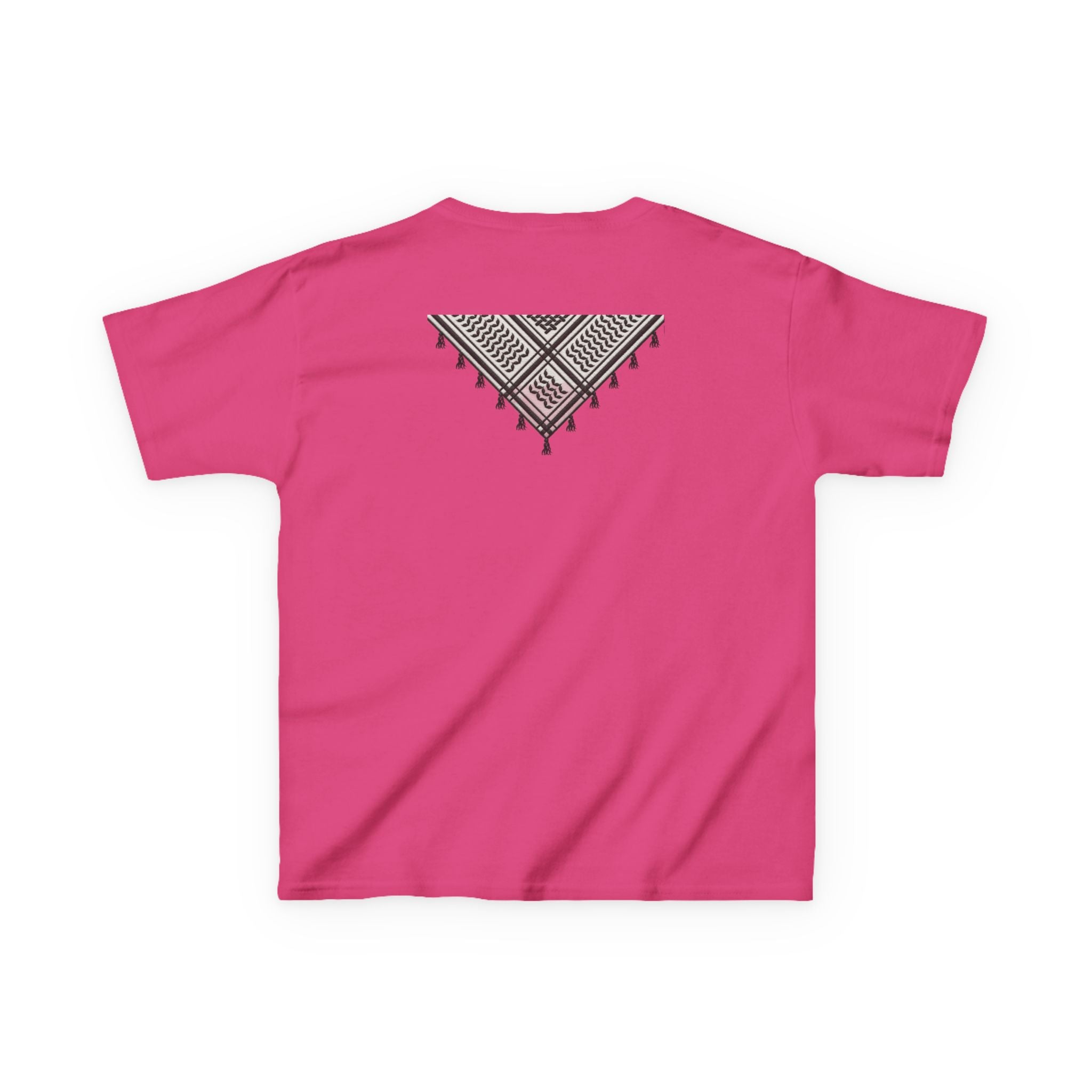 Pali-G | Kids T-Shirt – Palestine Map & Keffiyeh Pattern Print