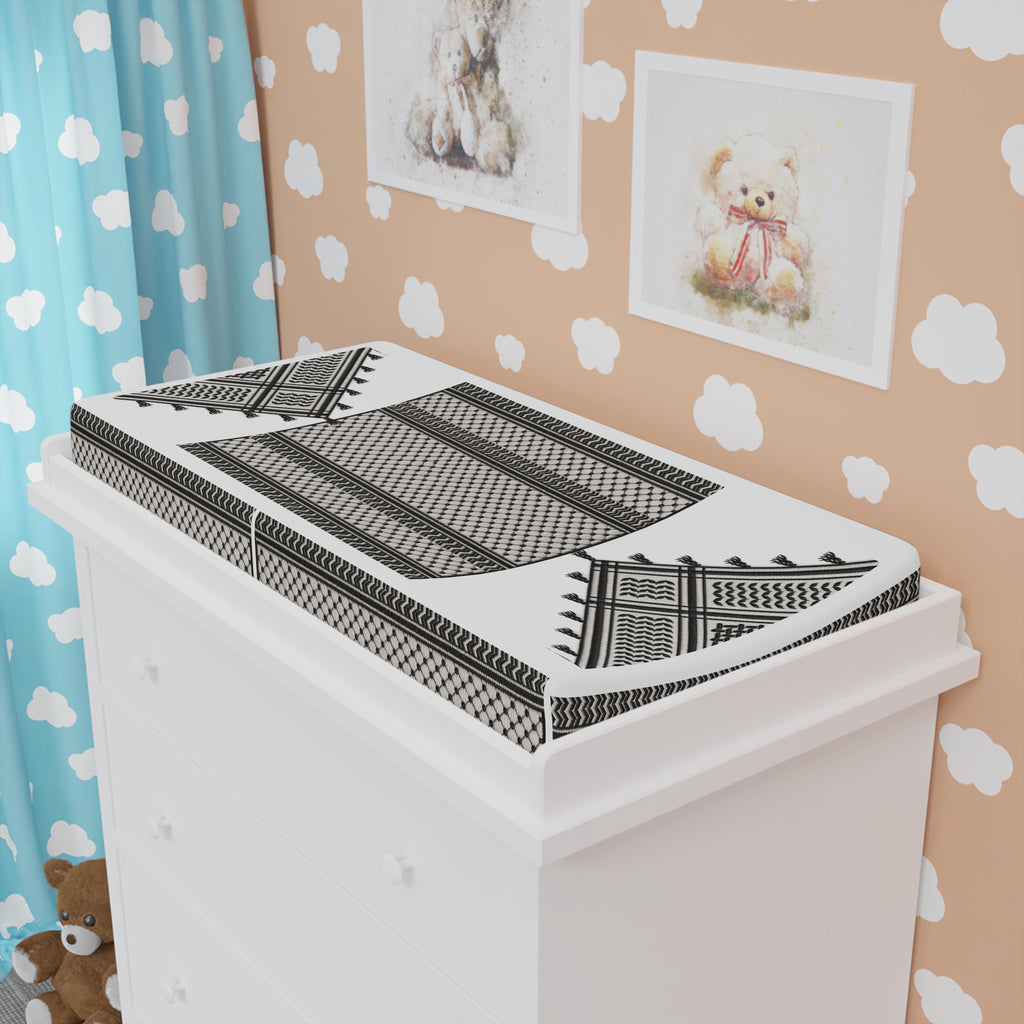 Pali-G | Baby Changing Pad Cover – Palestinian Keffiyeh Pattern