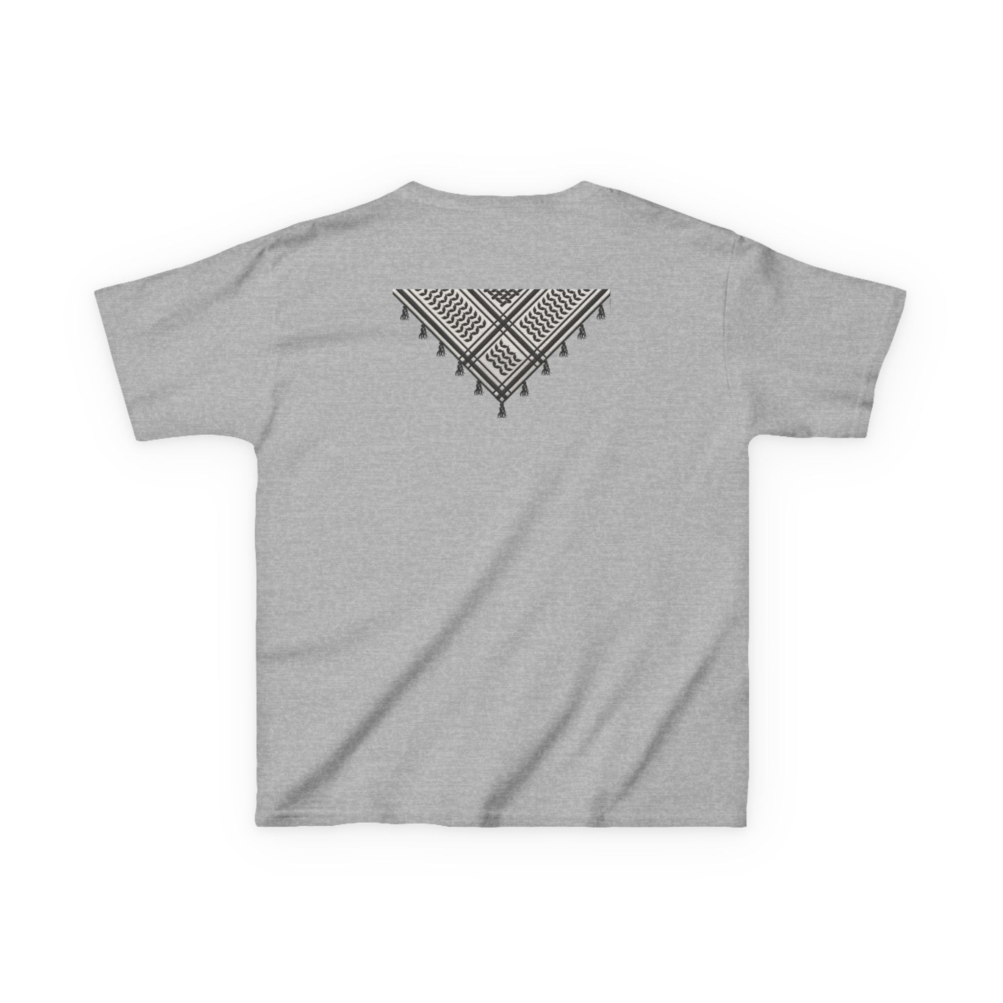 Pali-G | Kids T-Shirt – Palestine Map & Keffiyeh Pattern Print