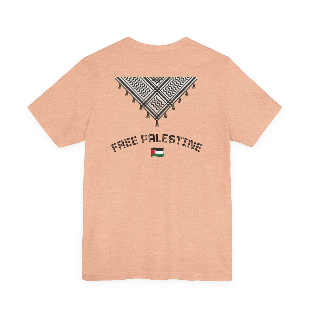 Free Palestine T-Shirt — Palestinian Keffiyeh & Map Solidarity Tee