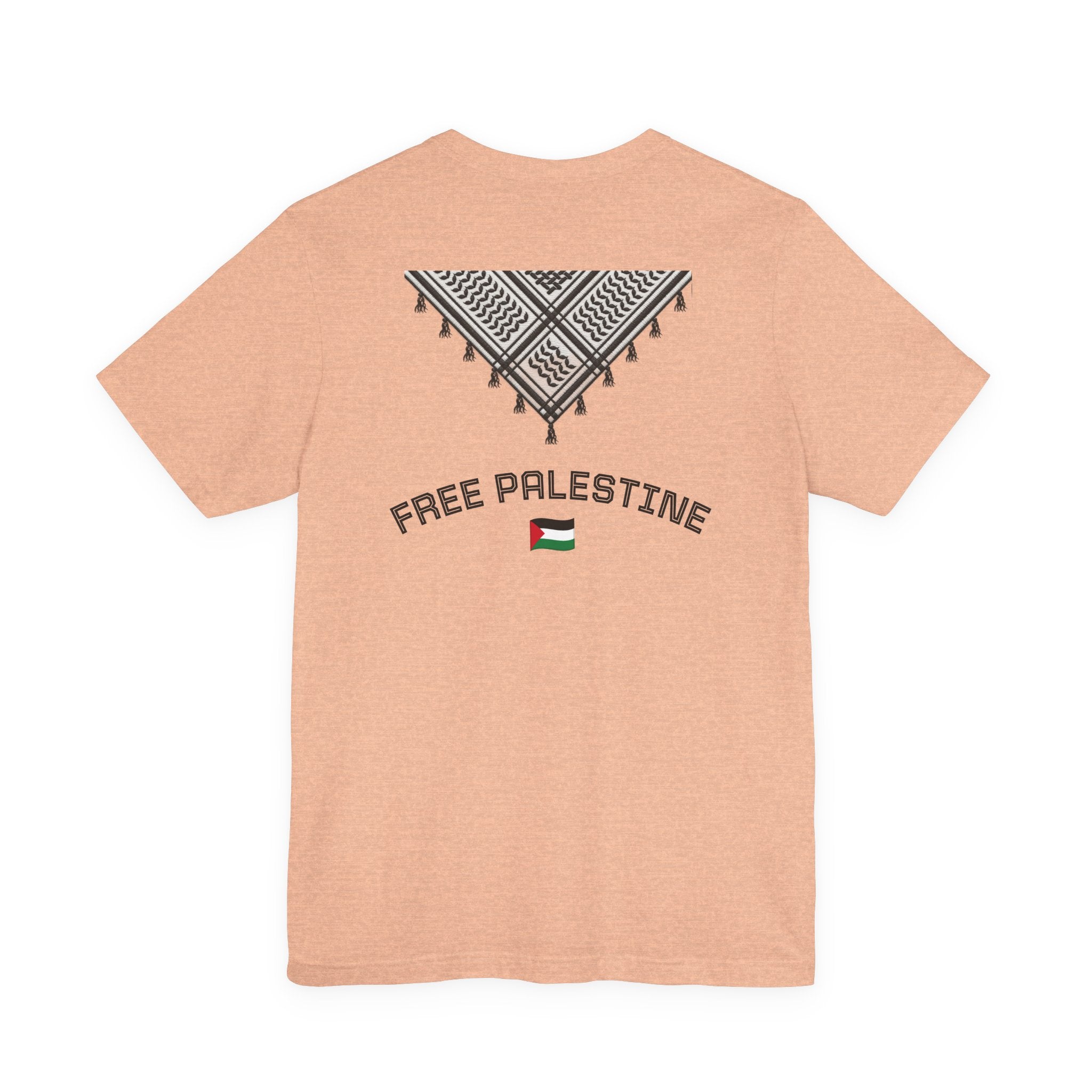 Free Palestine T-Shirt — Palestinian Keffiyeh & Map Solidarity Tee