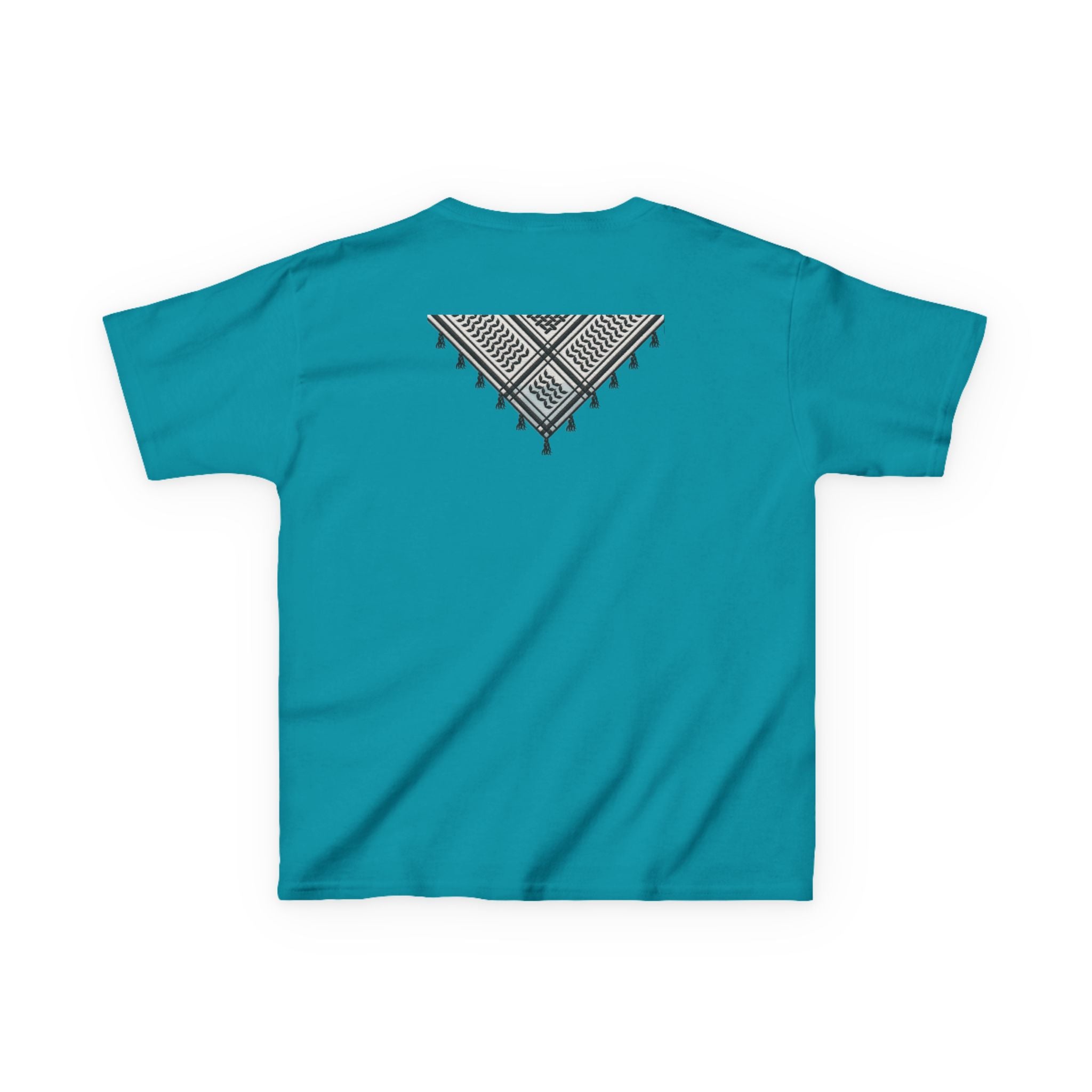 Pali-G | Kids T-Shirt – Palestine Map & Keffiyeh Pattern Print